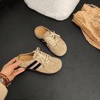 Damen Sneaker Slipper im sportiven Stil mit klassischem Schnürverschluss R&B