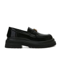 Damen Chunky Loafers aus hochwertigem Lackleder mit eleganter Schnallen-Applikation
