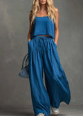 Damen Sommerliches Freizeit-Set mit weitem Oberteil und lässiger Hose R&B