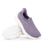 Damen Bequeme Slip-On Sneakers mit atmungsaktiver Strickoberfläche