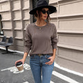 Damen lässiger Strickpullover R&B