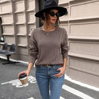 Damen lässiger Strickpullover R&B