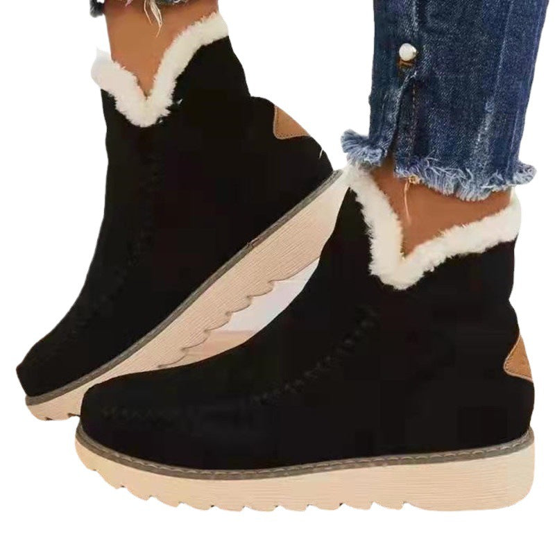 Damen Komfortable Winterstiefeletten mit flauschigem Innenfutter R&B