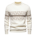 Herren Strickpullover mit modernem Zopfmuster und hohem Stehkragen