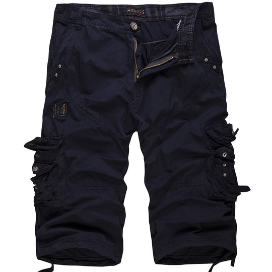 Herren Cargoshorts mit multifunktionalen Taschen und verstellbarem Bund R&B