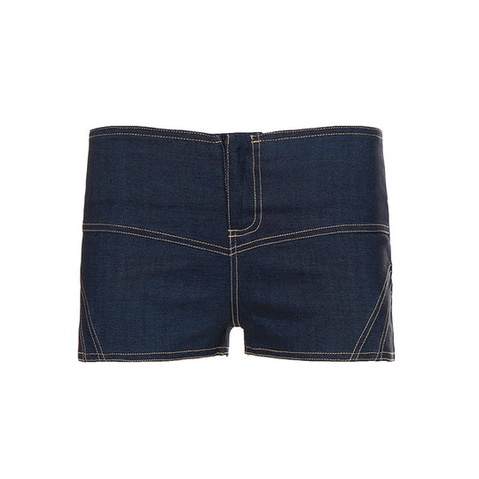 Damen Denim Shorts im modernen Schnitt und hohem Bund R&B