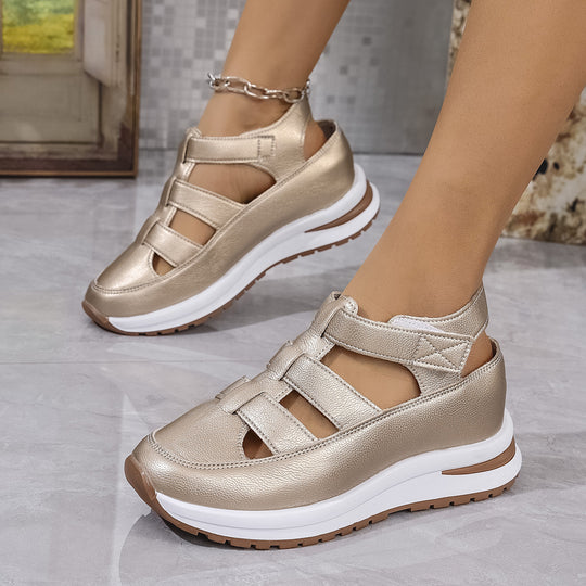 Damen Sportliche Sneakers mit anatomischer Dämpfung und Klettverschlüssen R&B
