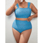 Damen Crop-Top Bikini mit hohem Bund R&B