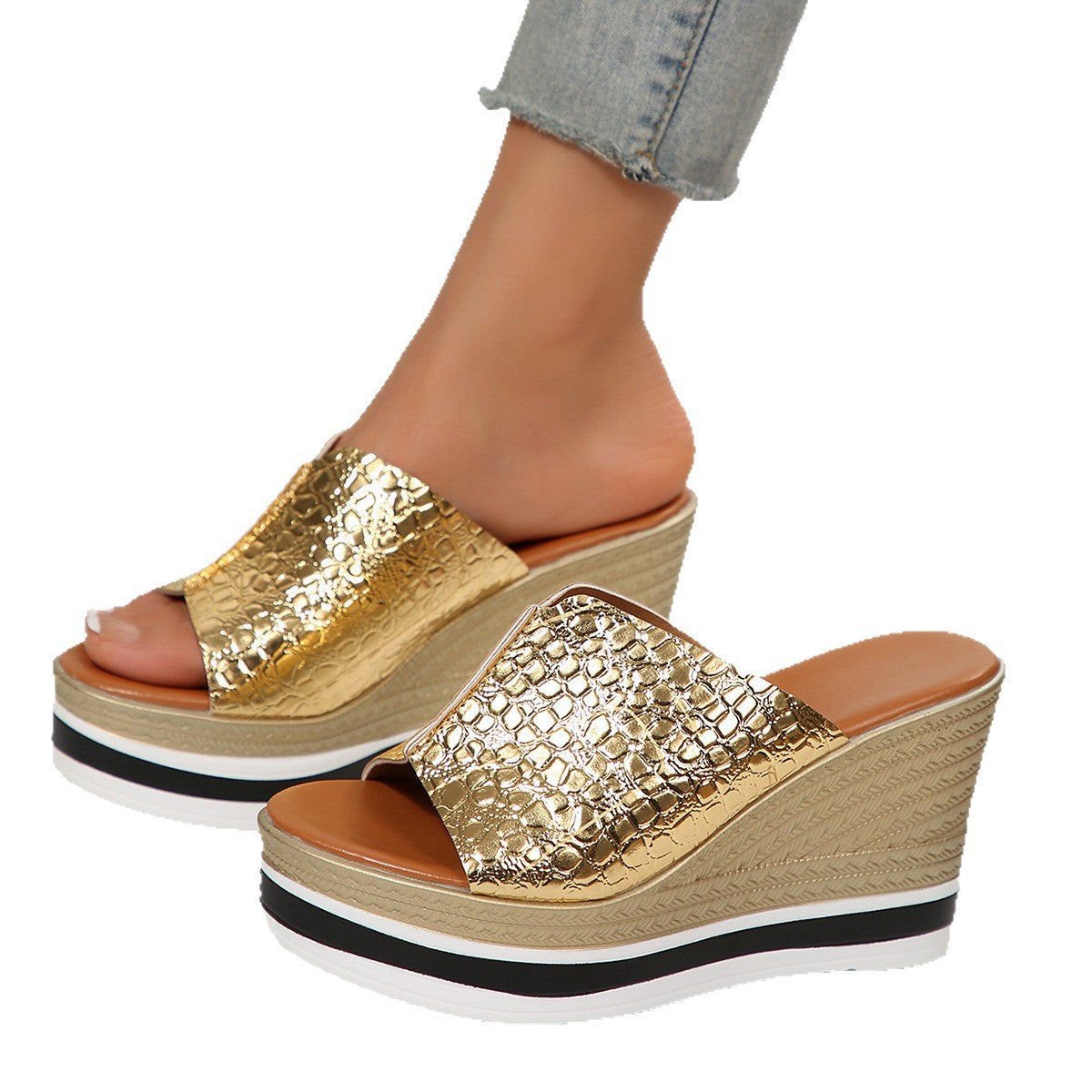 Damen Keil Sandalen