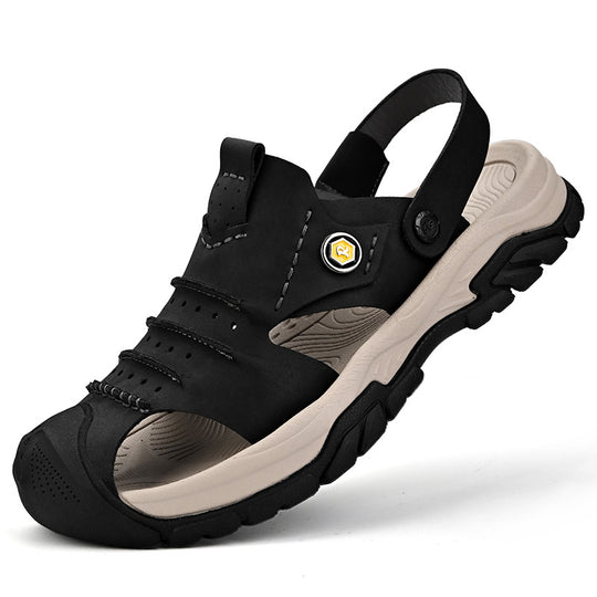 Herren Outdoor Freizeitsandalen mit rutschfester Sohle und verstellbarem Riemen R&B