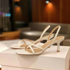 Damen elegante Sandalen mit raffinierten Spitzendetails R&B