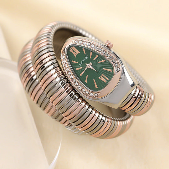 R&B | Schlangenuhr mit Quarzbewegung und Persönlichem Armband