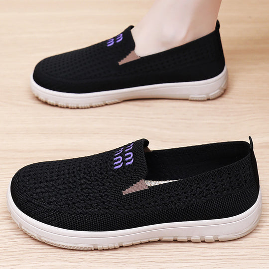 Damen Atmungsaktive Slip-On Sneaker mit rutschfester Sohle R&B