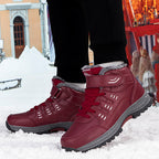 Damen Winterfest und isolierte Wanderboots mit Klettverschluss R&B
