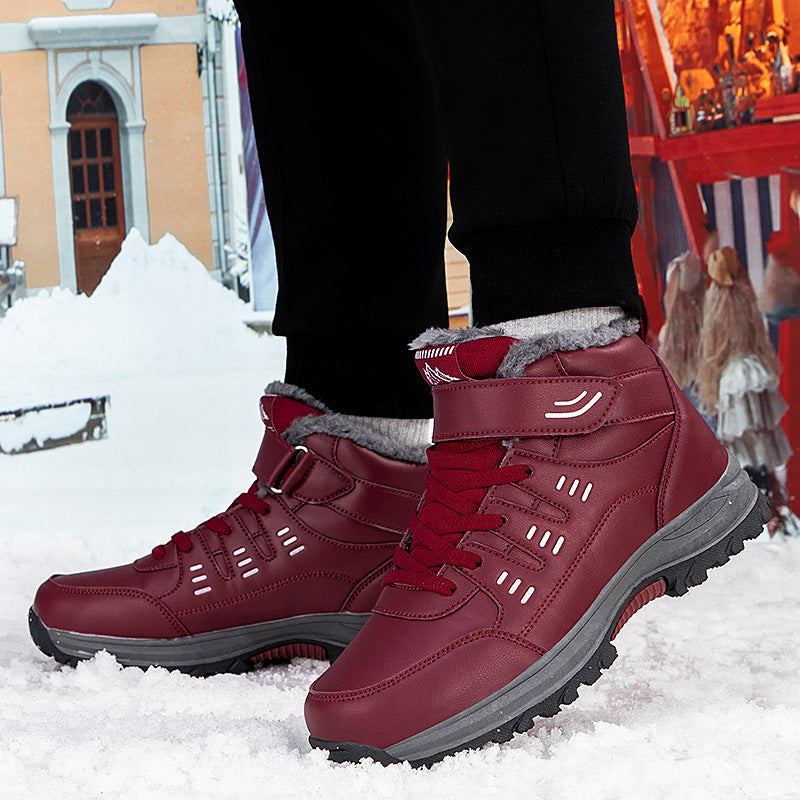 Damen Winterfest und isolierte Wanderboots mit Klettverschluss R&B