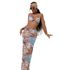 Damen Strandkleid mit trendigem Leo-Print und raffinierten Schnürdetails R&B