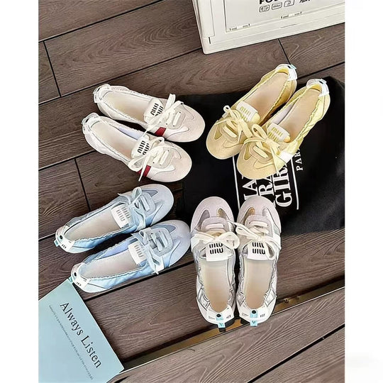 Damen Schicke Ballerinas mit weichem Wildleder-R&B