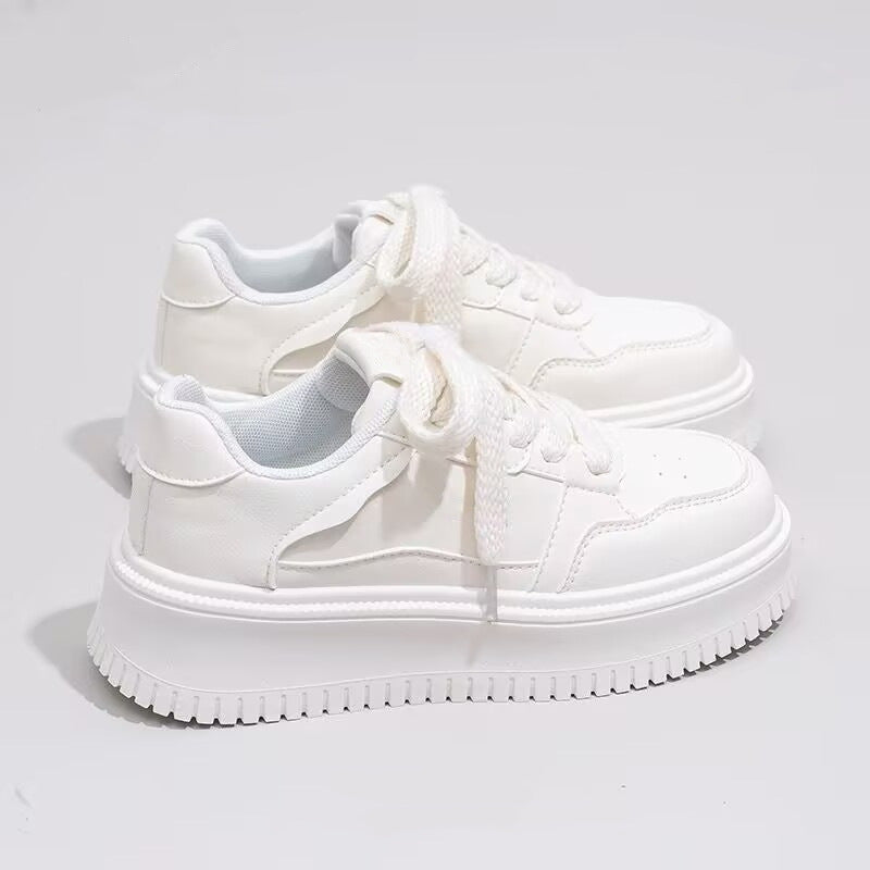 Damen Sportliche Sneakers mit dicker Laufsohle und atmungsaktiver Fütterung R&B