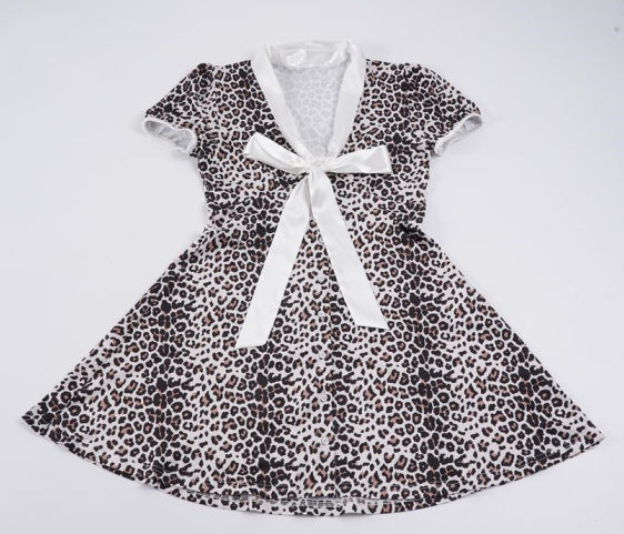 Damen Nachtwäsche Kimono mit tierischem Muster R&B