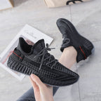 Damen atmungsaktive Sneakers mit flexiblem Obermaterial und dämpfender Sohle R&B