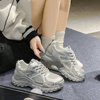 Damen Sportliche Sneakers mit atmungsaktiver Mesh-Oberfläche und rutschfester Sohle R&B