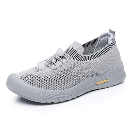 Damen Sportliche Freizeitschuhe mit elastischem Schnürsystem und rutschfester Sohle R&B