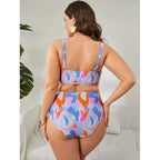 Damen Bikinimodell mit breiten Trägern und hohem Bund R&B