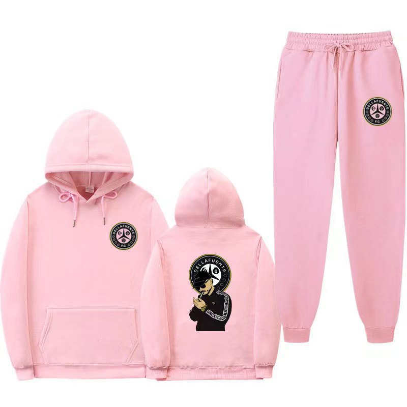 Damen Set aus Kapuzenpullover und Jogginghose mit einzigartigem Druck