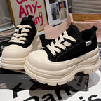 Damen Sneakers mit luxuriösem Fleece-Innenfutter und robustem Plateau R&B