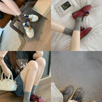 Damen bequeme Sneakers mit dekorativen Quasten und Schnürung R&B