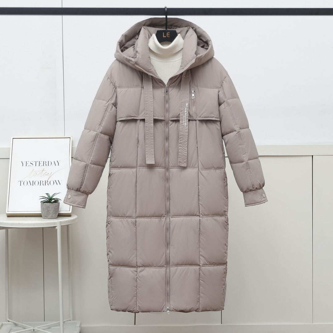 Damen Lange Daunenjacke R&B