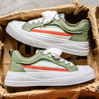 Damen Modische Sneakers mit komfortabler Plattform und atmungsaktiver Obermaterialkombination R&B