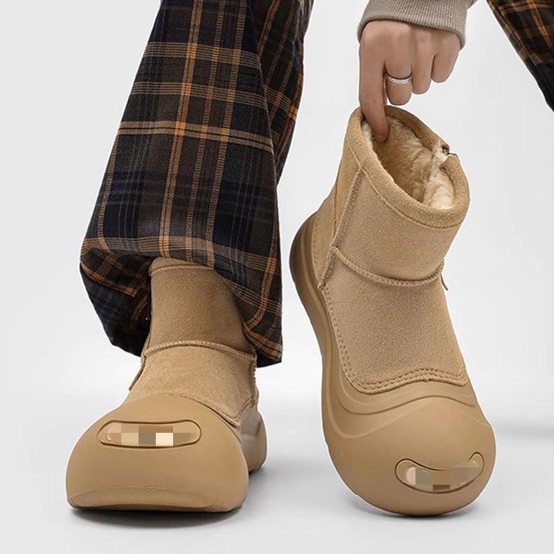 Damen gefütterte Winterstiefel mit rutschfester Sohle und modischem Futter R&B