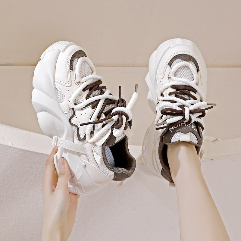 Damen Sportliche Sneakers mit atmungsaktiver Mesh-Oberfläche und rutschfester Sohle R&B