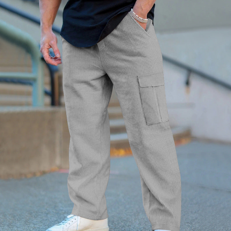 Herren Cargohose mit elastischem Bund und praktischen Taschen R&B