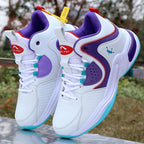 Damen Modische Basketball Sneakers mit atmungsaktivem Obermaterial und stoßdämpfender Sohle R&B