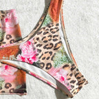 Damen Bikini-Set mit floralem Design und modischem Minirock R&B