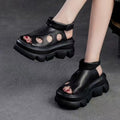 Damen Plateau-Sandalen mit modischem Cut-Out-Design und bequemer Sohle