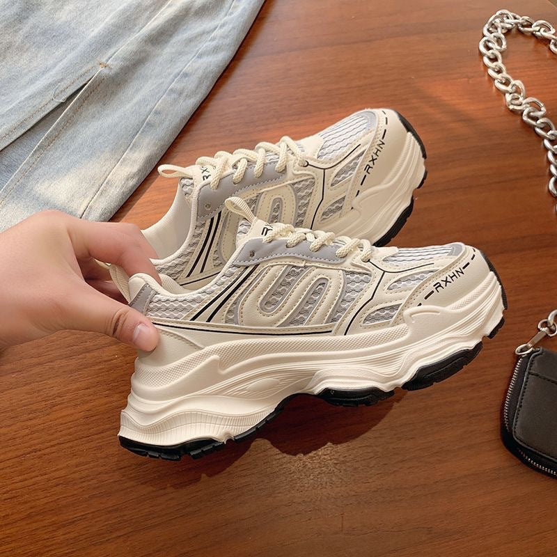 Damen Trendige Sport Sneakers mit atmungsaktivem Mesh-Obermaterial und dämpfender Sohle R&B