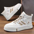 Damen modische High-Top Sneakers aus hochwertigem Leder mit trendigem Design R&B
