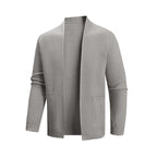 Herren Strickjacke mit offenem Kragen R&B