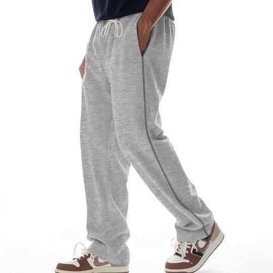 Herren bequeme Sweatpants mit kontrastierenden Nähten und praktischen Seitentaschen R&B