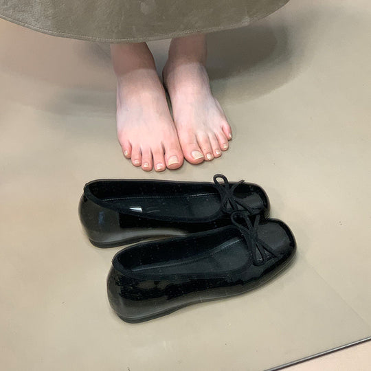 Damen Ballerinas mit dekorativer Schleifenverzierung und bequemer Sohle R&B