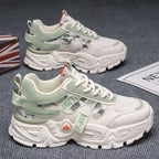 Damen Sportliche Chunky Sneakers mit atmungsaktivem Mesh-Obermaterial und stabiler Sohle
