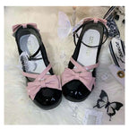 Damen elegante Sling Sandalen mit Schleifchen R&B