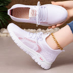 Damen Atmungsaktive Freizeit-Laufschuhe mit flexiblem Obermaterial