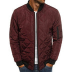 Herren Steppjacke mit hohem Kragen und praktischen Reißverschlusstaschen R&B