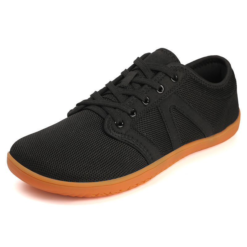 Unisex nan minimalistischer City-Sneaker mit feinmaschigem Textiloberteil, gepolstertem Einstieg und flexibler Gummilaufsohle R&B
