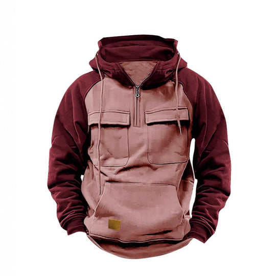Herren Funktioneller Hoodie mit praktischen Taschen und innovativem Design R&B