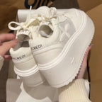 Damen Plateau-Sneaker mit atmungsaktivem Mesh-Obermaterial und modischem Design R&B